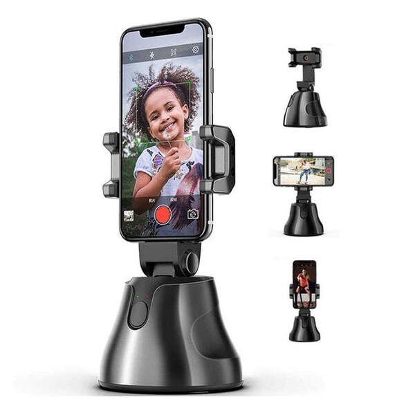 Vysn SmartHold 360 Rotation Smart AI Gimbal Live Video Record And Object Motion Tracking - Black - VSN-SMRTHLD-BLK