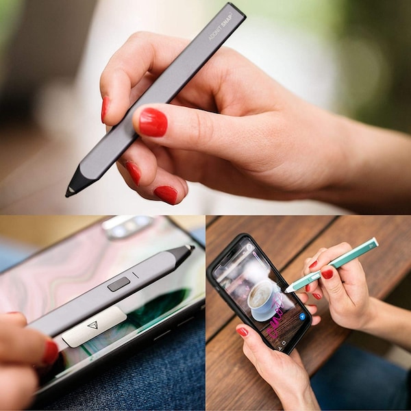 Adonit Snap 2 Bluetooth Selfie Touch Pen with Remote Shutter with Magnetic Strip Stylus Compatible f - ADS2PB