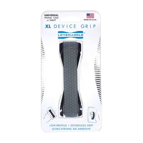 Upgrade Black & Gray Extra Large HoneyComb Phone Grip for All Mobile Devices - UP3300258