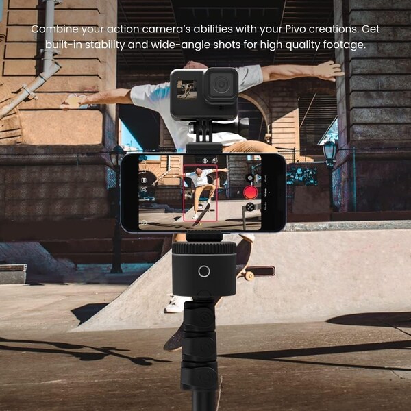 Pivo Action Mount Lightweight Smartphone Holder Stand with Universal Clamp Adapter - AM