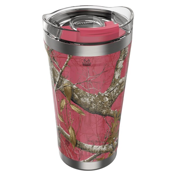 Otterbox Elevation Tumbler With Closed Lid 16oz, Realtree Flamingo Pink - 77-92148