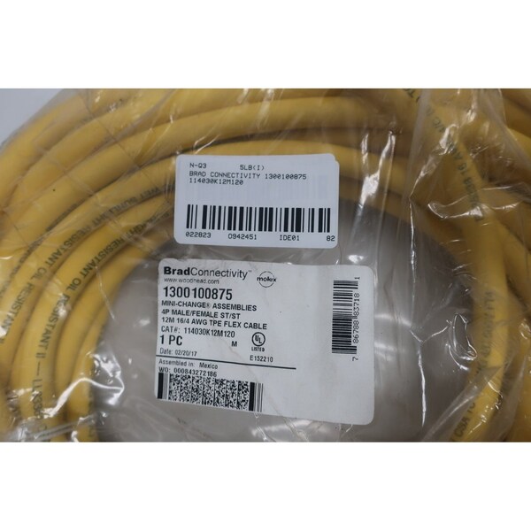 Cable de cordón Brad Harrison Mini-Change M/F St/St 12M - 1300100875 114030K12M120