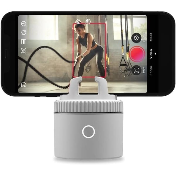 Pivo Pod Lite Auto Face Tracking Phone Holder, 360 deg. Rotation, Handsfree Video Recording - White - PV-P1L04