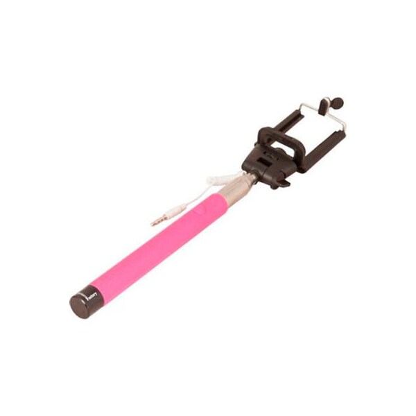 Ingram Micro Urban Factory Universal Wired Monopod, 9.25" to 41.34" Height, Pink - SIF02UF