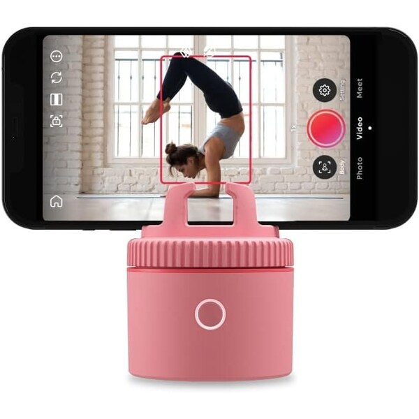 Pivo Pod Lite Auto Face Tracking Phone Holder, 360 deg. Rotation, Handsfree Video Recording - Pink - PV-P1L01