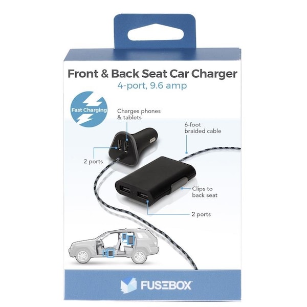 Fusebox Fusebox USB Car Charger 1 pk - 141 0412 FB4