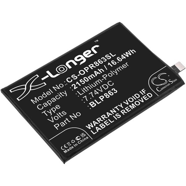Bsc Preferred OPPO CPH2343 Reno7 Z 5G Mobile Phone Replacement Battery - CS-OPR863SL