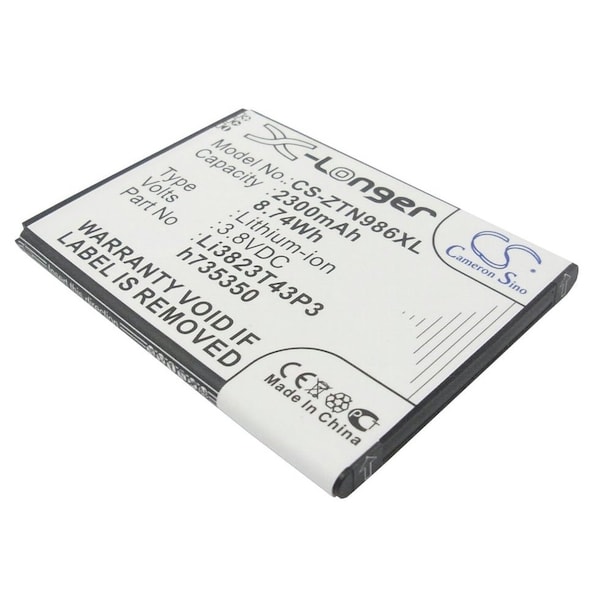 Bsc Preferred AT&T Maven 2 Z831 2300mAh Mobile Phone Replacement Battery - CS-ZTN986XL.4