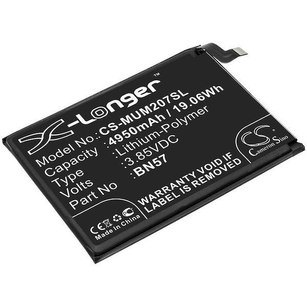 Bsc Preferred Xiaomi M2007J20CG Poco X3 NFC Mobile Phone Replacement Battery - CS-MUM207SL.2