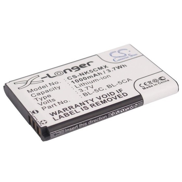 Bsc Preferred Vodafone 702NK 702NKII V804NK 1000mAh Mobile Phone Replacement Battery - CS-NK5CMX.114
