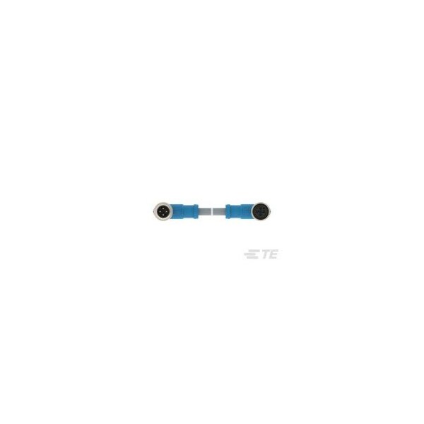 Cables de sensor / Cables de actuador de Te Connectivity M12-4Mr-0.5Sh M12-4Fr-Pur - T4162224004-001