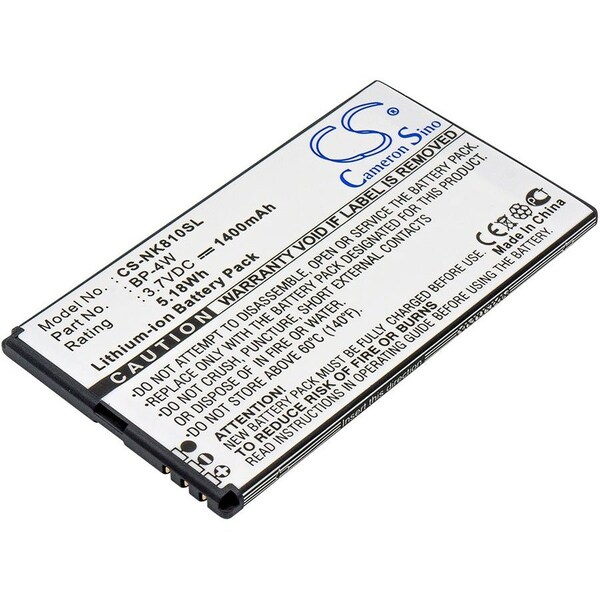 Bsc Preferred Nokia Lumia 810 Lumia 822 1400mAh Mobile Phone Replacement Battery - CS-NK810SL