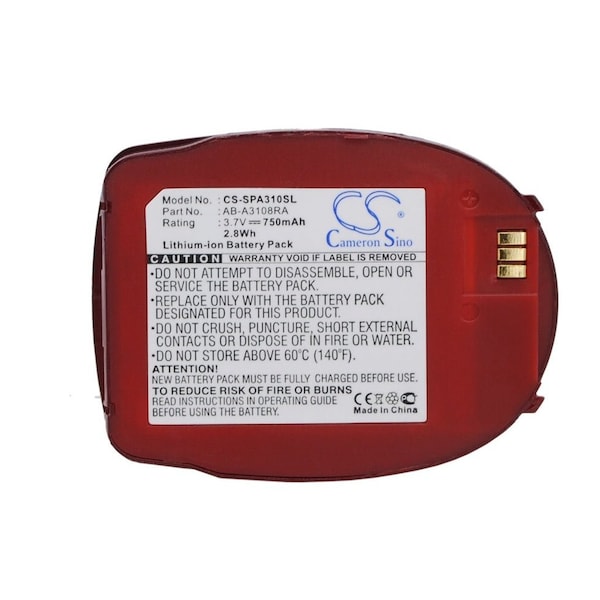 Bsc Preferred Samsung SPH-A310 750mAh Red Mobile Phone Replacement Battery - CS-SPA310SL