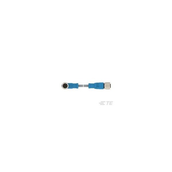 Cables de sensores / Cables de actuadores Te Connectivity M12-4Mr-5.0Sh M12-4Fs-Pur - T4162223004-005
