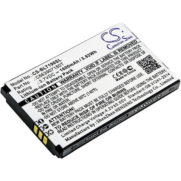 Bsc Preferred BLU T190 T190i T191 Tank Mobile Phone Replacement Battery - CS-BLT190SL