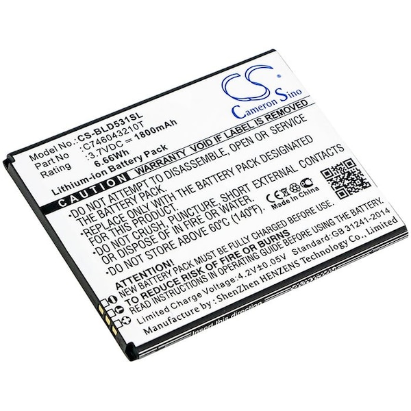 Bsc Preferred BLU D530K D531K Studio 5.0K Mobile Phone Replacement Battery - CS-BLD531SL
