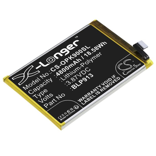 Bsc Preferred OPPO K9X K9x 5G 2021 PGCM10 Mobile Phone Replacement Battery - CS-OPK900SL
