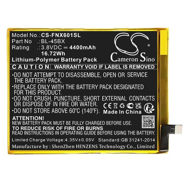 Bsc Preferred Infinix Note 3 X601 Mobile Phone Replacement Battery - CS-FNX601SL