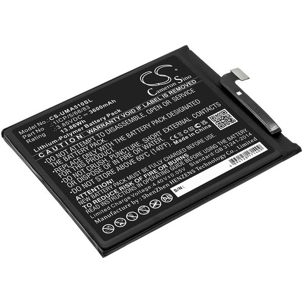 Bsc Preferred UMI UMIDIGI A5 Pro Mobile Phone Replacement Battery - CS-UMA510SL