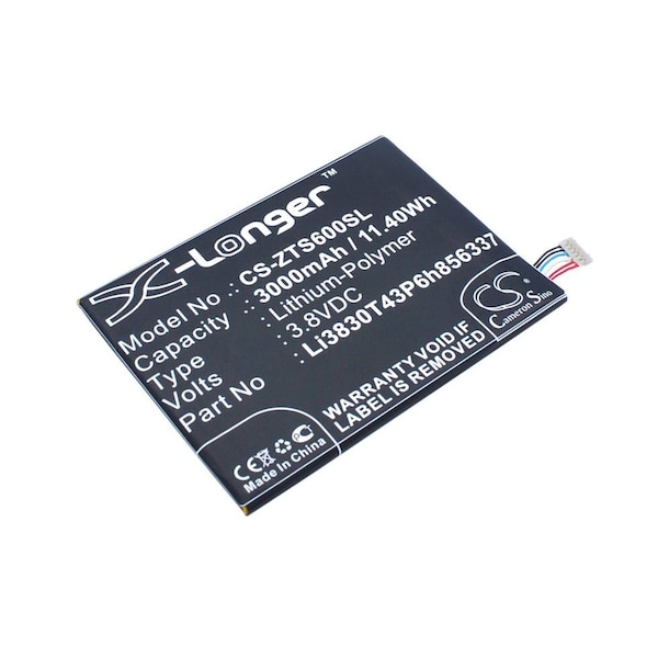 Bsc Preferred ZTE S6 Lux Mobile Phone Repl. Battery - CS-ZTS600SL.2