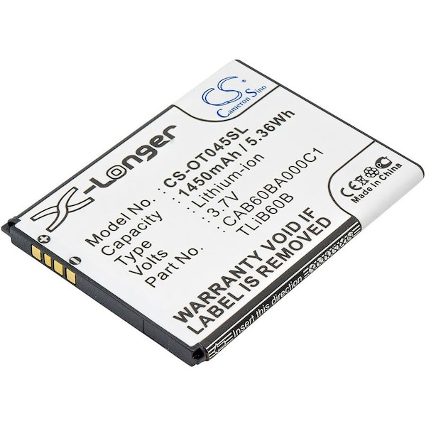 Bsc Preferred Alcatel ADR3045 One Touch Shockwave Mobile Phone Replacement Battery - CS-OT045SL.1