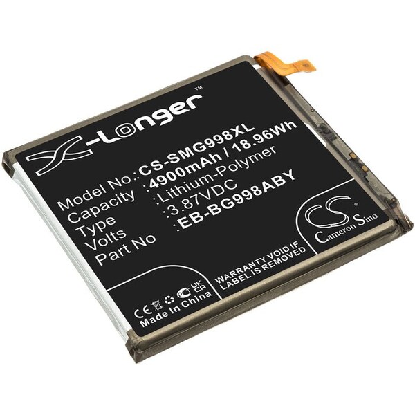 Bsc Preferred Samsung Ultra SGH-N748 SM-G9980 SM-G998A DS SM-G998N SM-G998P Mobile Phone Repl. Battery - CS-SMG998XL