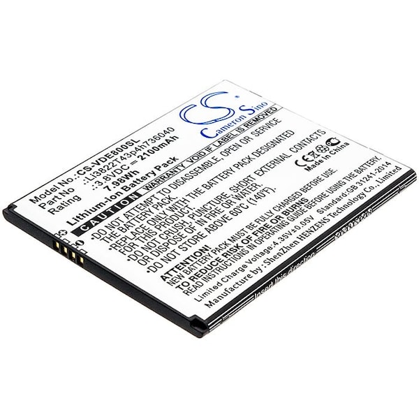 Bsc Preferred Vodafone Smart E8 VFD511 VFD513 Mobile Phone Replacement Battery - CS-VDE800SL.1