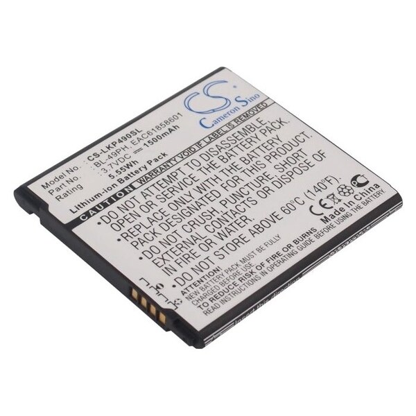 Bsc Preferred LG F120 F120K F120L 1500mAh Mobile Phone Replacement Battery - CS-LKP490SL