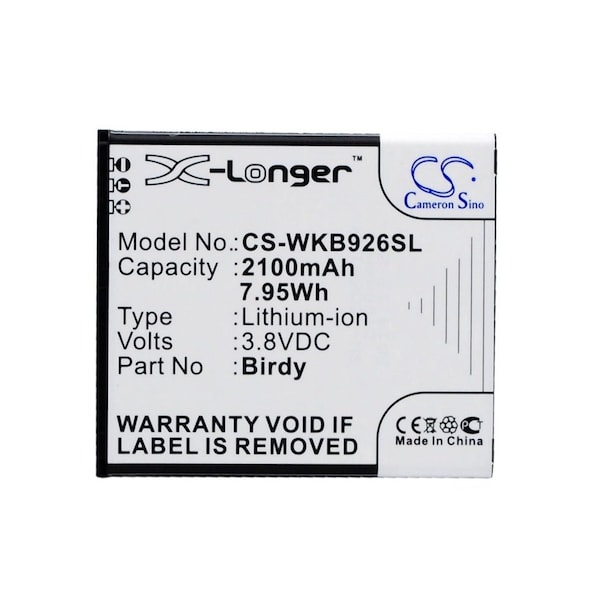 Bsc Preferred Wiko 9261 Birdy birdy 4G Mobile Phone Replacement Battery - CS-WKB926SL.2