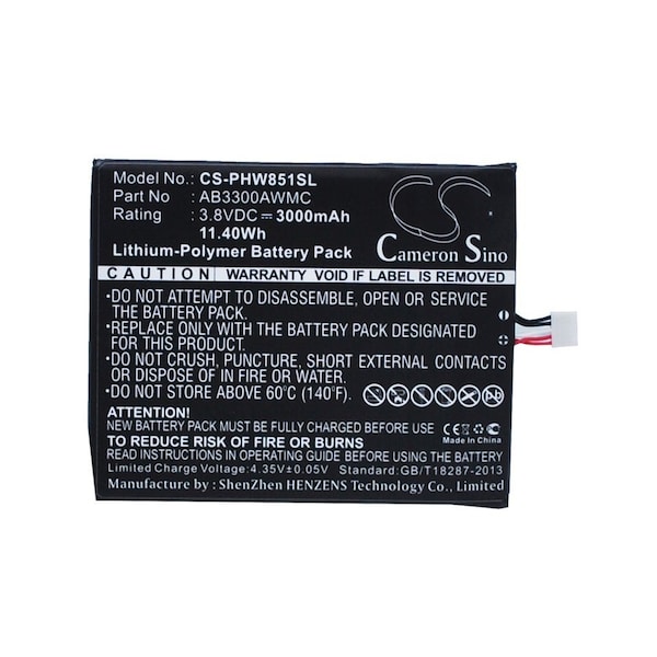 Bsc Preferred Philips W8510 Xenium W8510 Mobile Phone Replacement Battery - CS-PHW851SL
