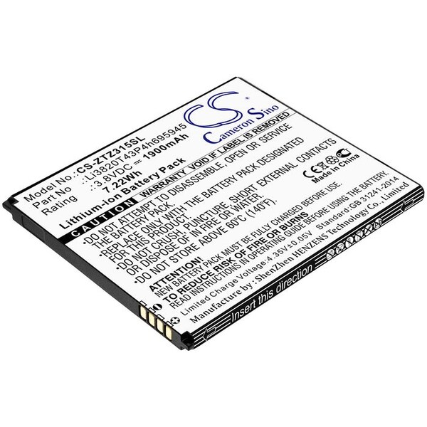 Bsc Preferred ZTE Blade Vantage 2 Z3153 Z3153VPP Mobile Phone Replacement Battery - CS-ZTZ315SL