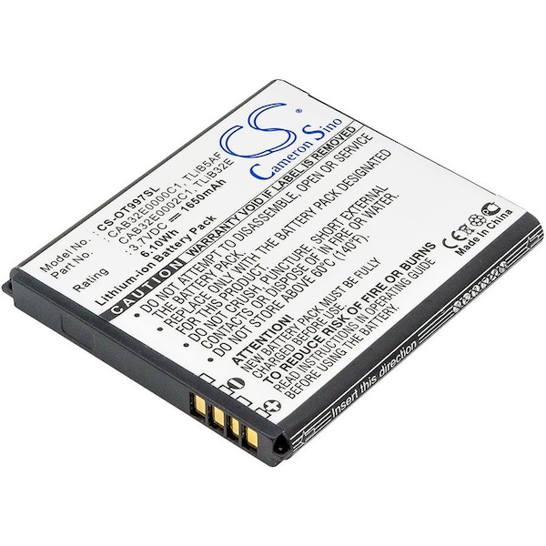Bsc Preferred Base Lutea 3 Lutea III 1650mAh Mobile Phone Replacement Battery - CS-OT997SL.4