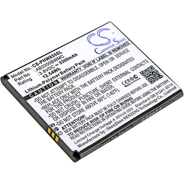 Bsc Preferred Philips W8555 W8560 Xenium W8555 Xenium W8560 Mobile Phone Replacement Battery - CS-PHW855SL
