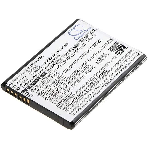 Bsc Preferred ZTE N988Z Mobile Phone Replacement Battery - CS-ZTN988SL