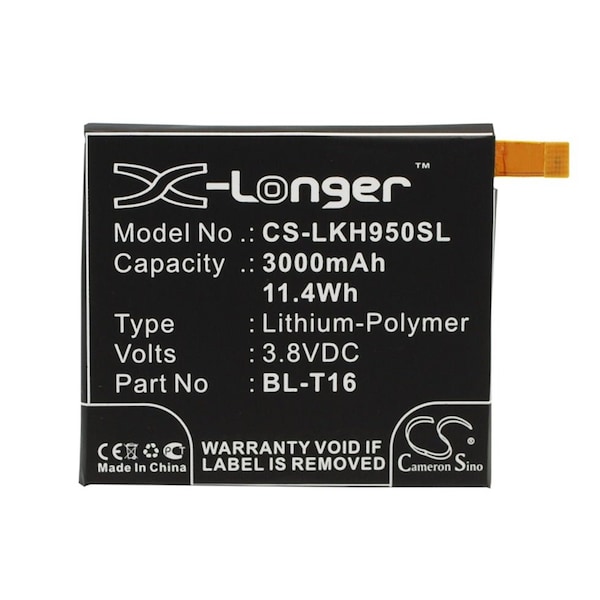 Bsc Preferred LG G Flex 2 H950 H955 H959 LS996 US995 Mobile Phone Replacement Battery - CS-LKH950SL