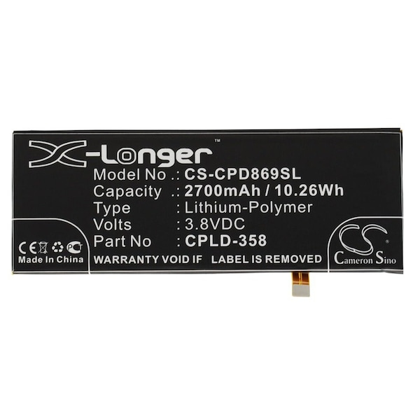Bsc Preferred Coolpad 8690 8690-T00 X7 Mobile Phone Replacement Battery - CS-CPD869SL