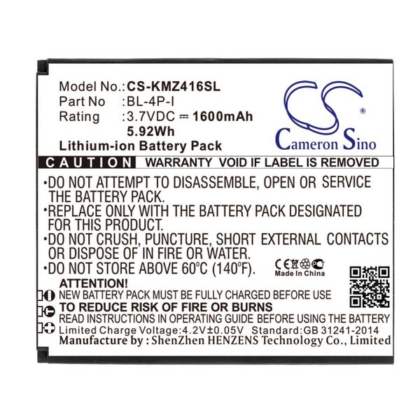 Bsc Preferred Dexp IXION X lte 4.5 Mobile Phone Replacement Battery - CS-KMZ416SL.1