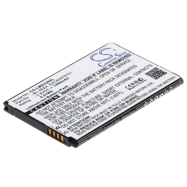 Bsc Preferred At&T GoPhone 4G LTE 1450mAh Mobile Phone Replacement Battery - CS-LMS330SL.1
