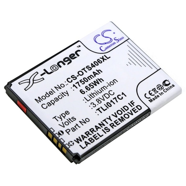Bsc Preferred TCL VZW-TCL-4056 Flip Pro 4056L 4056W Mobile Phone Replacement Battery - CS-OTS406XL.3