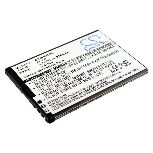 Bsc Preferred Polaroid Pro 003 Pro Z500 PROZ500PR003 950mAh Mobile Phone Replacement Battery - CS-NK4DSL.5