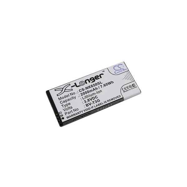 Bsc Preferred Microsoft Lumia 650 RM-1154 Mobile Phone Replacement Battery - CS-NK650SL.1