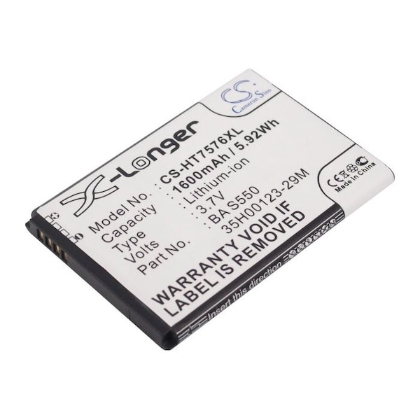 Bsc Preferred HTC 7 Pro T7576 1600mAh Mobile Phone Replacement Battery - CS-HT7576XL