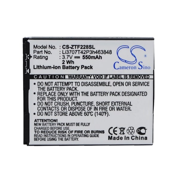 Bsc Preferred Vodafone 227 228 VF227 VF228 Mobile Phone Replacement Battery - CS-ZTF228SL.3