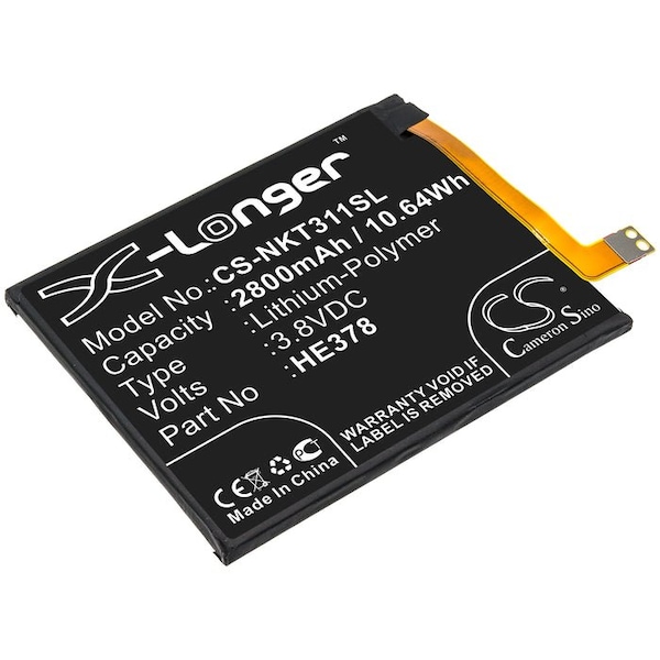 Bsc Preferred Nokia 3.1A TA1140 TA1141 Mobile Phone Replacement Battery - CS-NKT311SL
