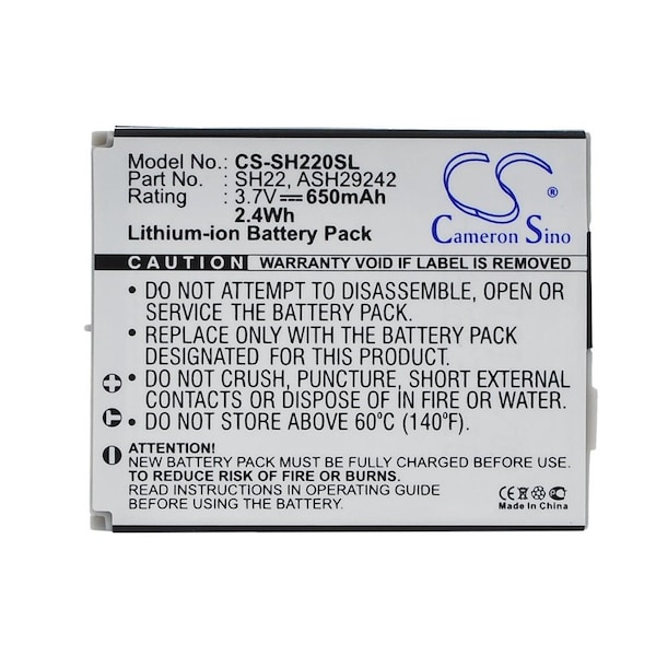 Bsc Preferred Sharp SH-06A SH-07A Mobile Phone Replacement Battery - CS-SH220SL