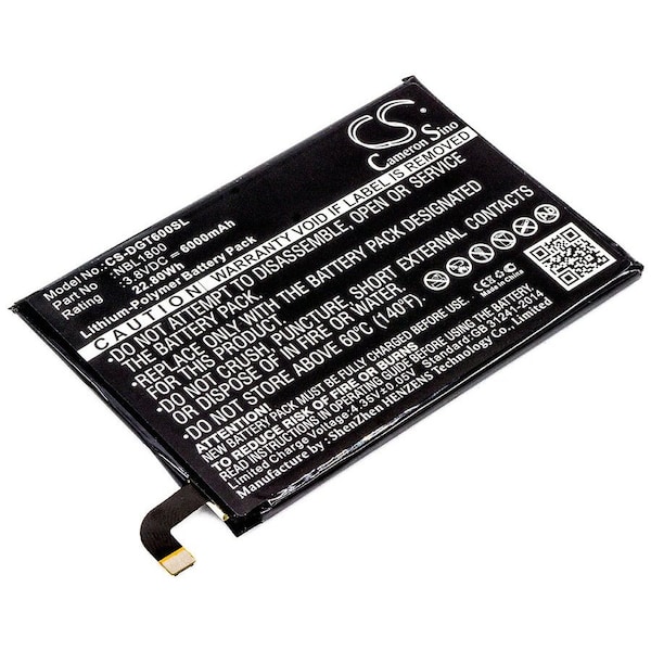 Bsc Preferred Doogee Homtom HT6 T6 T6 Pro Mobile Phone Replacement Battery - CS-DGT600SL