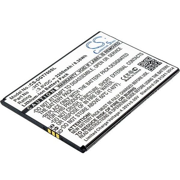 Bsc Preferred Doogee Homtom HT7 T7 T7 Pro Mobile Phone Replacement Battery - CS-DGT700SL