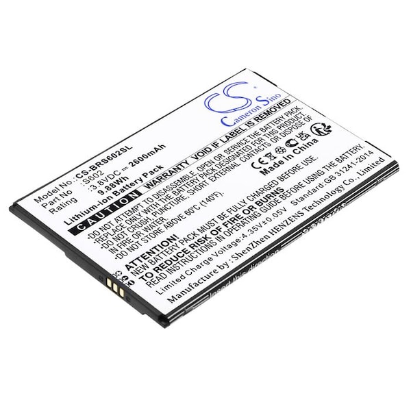 Bsc Preferred Brondi Amico Smartphone XL S602 Mobile Phone Replacement Battery - CS-BRS602SL