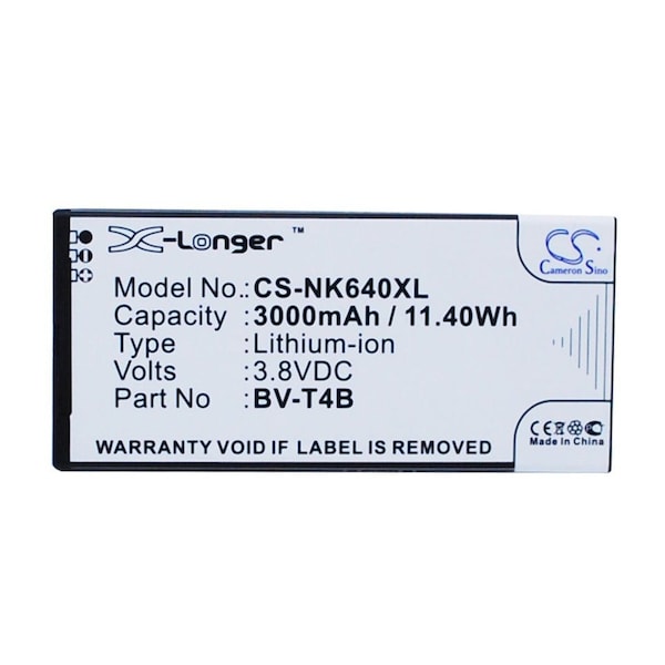 Bsc Preferred Microsoft Lumia 640 XL RM-1062 RM-1063 Mobile Phone Replacement Battery - CS-NK640XL.1