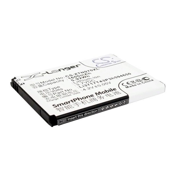Bsc Preferred Net10 Savvy Z750 Z750C 1600mAh Mobile Phone Replacement Battery - CS-ZTN970XL.2